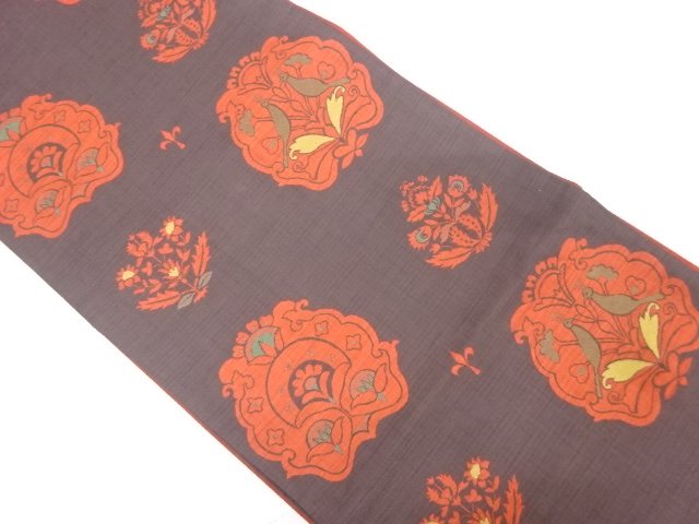 JAPANESE FUKURO OBI / UNUSED / WOVEN BIRDS